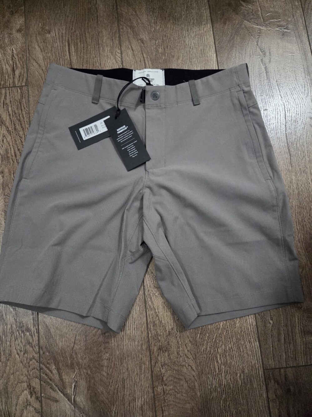 New Reigning Champ Men's Grey Coaches Shorts - 9 Inch Inseam, 31 Inch Waist